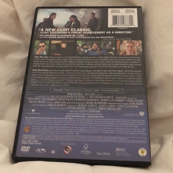 🎉 5/$15 🎉 MYSTIC RIVER DVD - Picture 2 of 3
